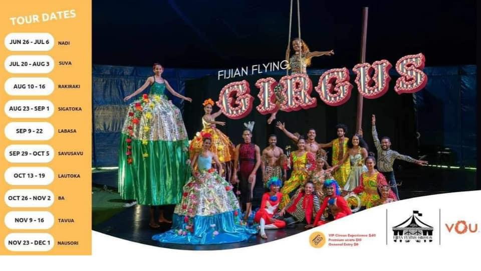 Fijian Flying Circus 2024 tour calendar