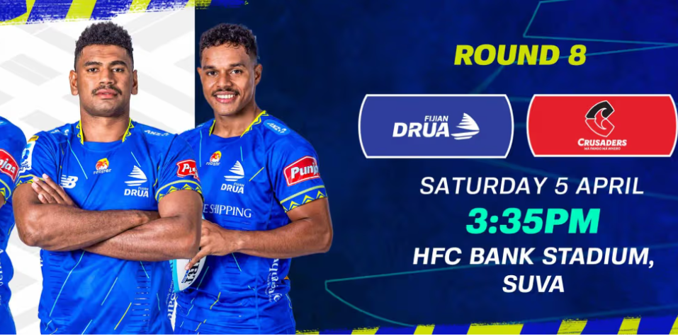 Drua v Crusaders (April 5)