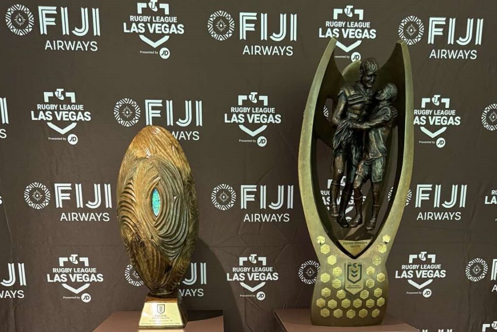 NRL Trophy Returns to Fiji Airways Premier Lounge