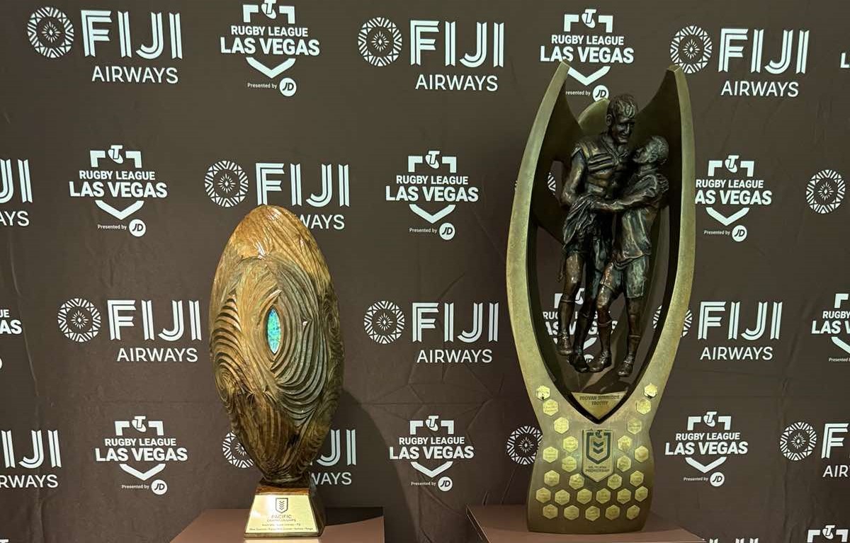 NRL Trophy Returns to Fiji Airways Premier Lounge