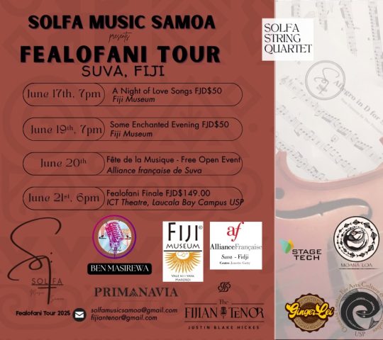 Fealofani Tour 2025 (June 17, 19, 20, 21)