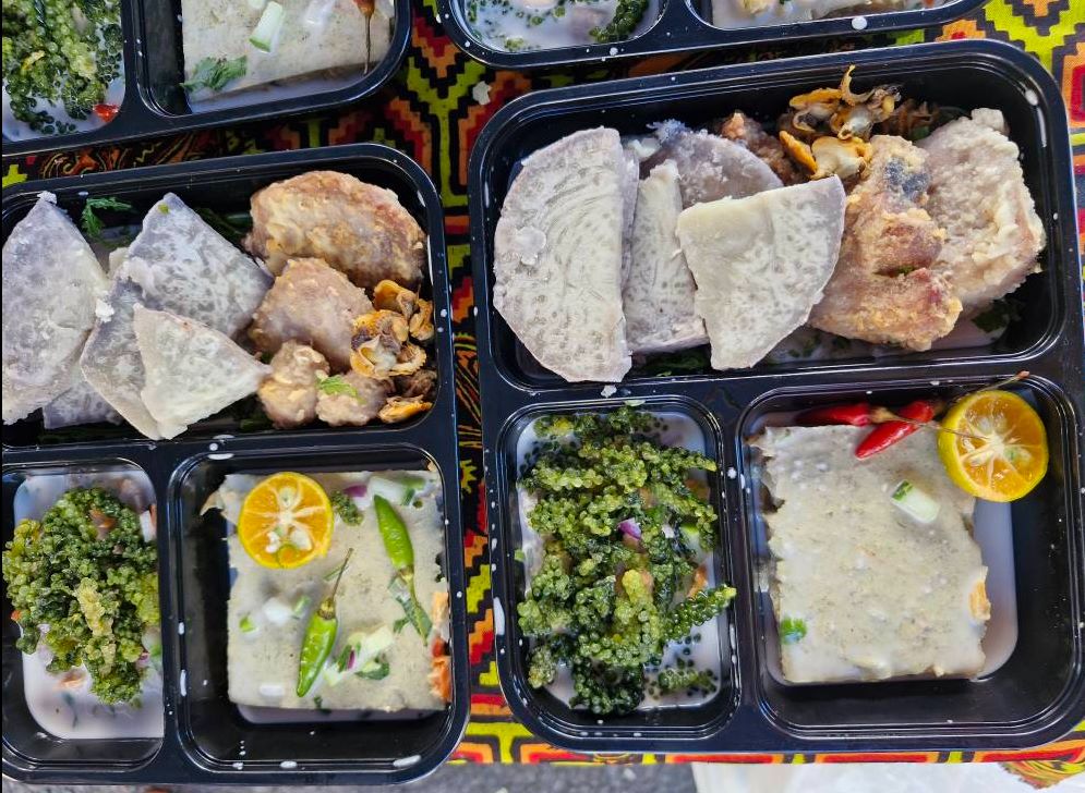 Fijian cuisine, bold & flavourful. ROC Market in the heart of Suva, Fiji. Gold FM Fiji photo.