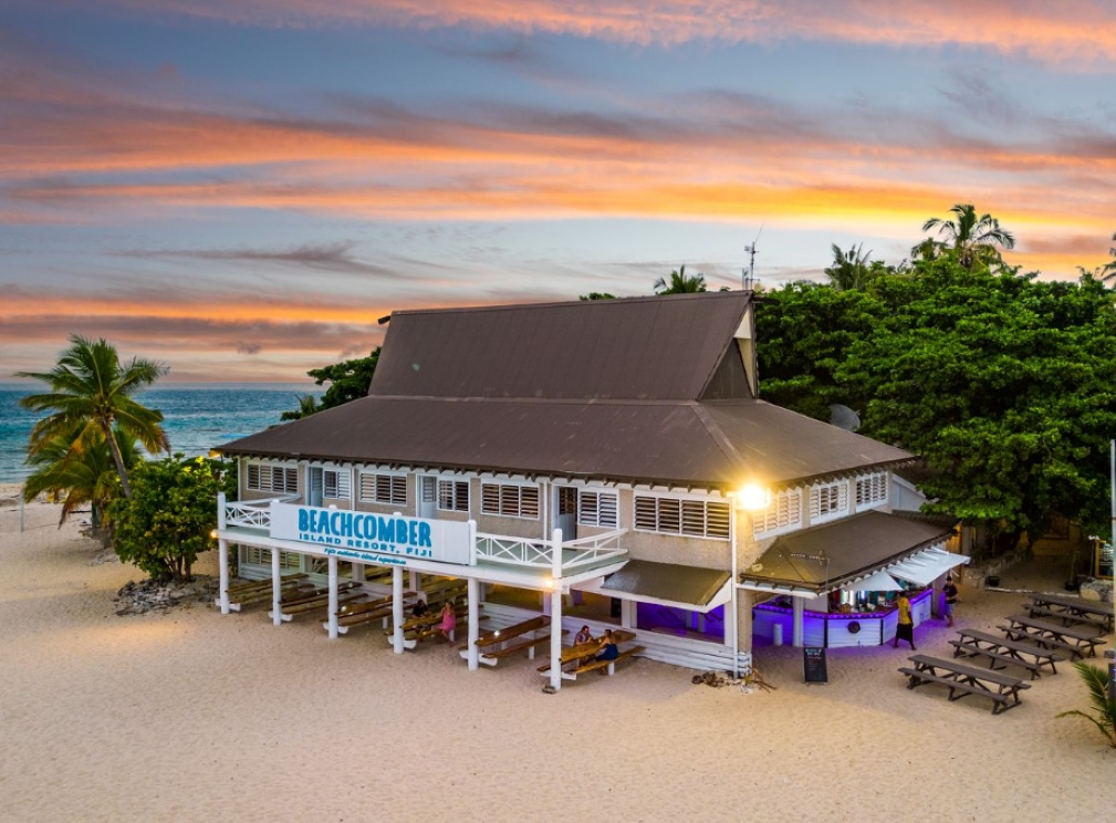 Freshly upgraded main building of Beachcomber Island Resort, radiating a new charm.