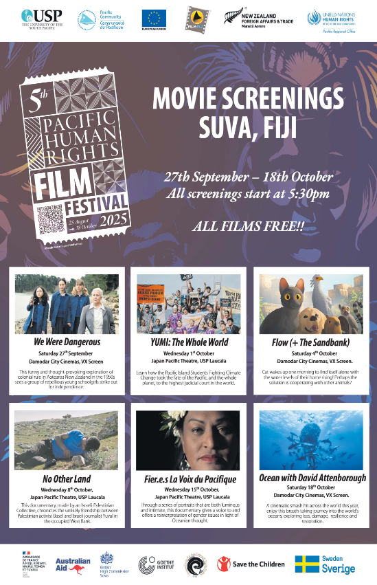 Pacific Human Rights Film Fest (September 27-October 18)