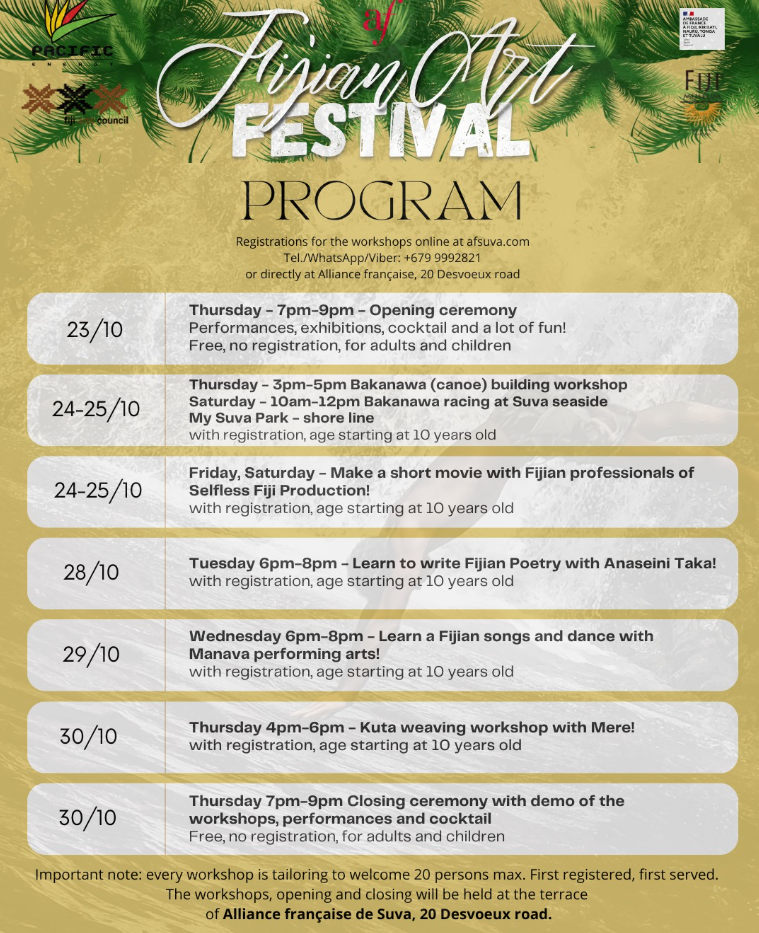 Fijian Art Festival (October 23-30) Fijian Art Festival (October 23-30)