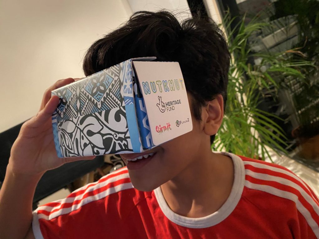 Diren Chhabra experiences the story of his great-great-grandfather through a Google Cardboard VR headset.

