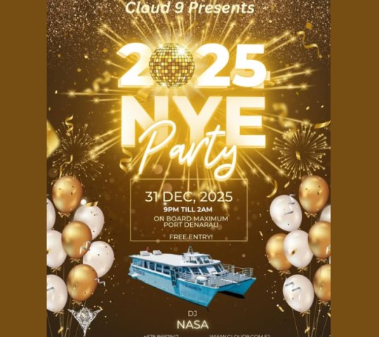 Cloud 9 NYE Party on Maximum (December 31)