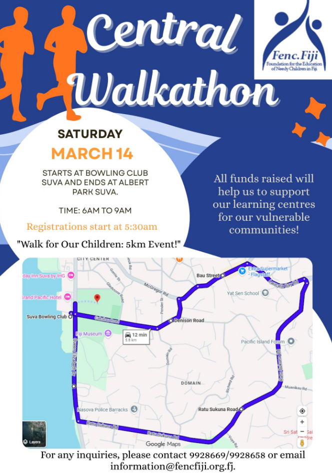 Central Walkathon (March 14)