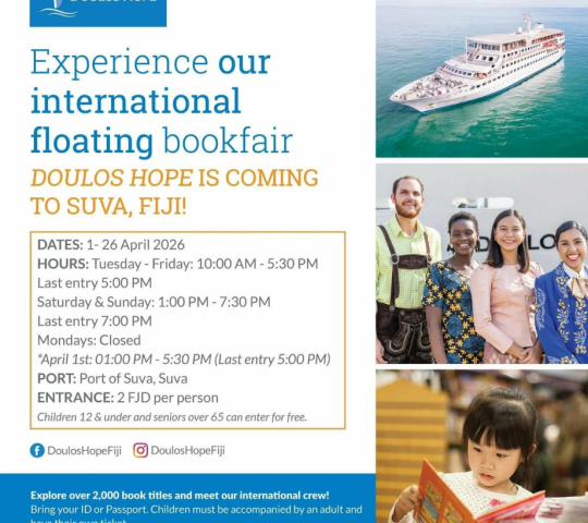 Int. Floating Bookfair Doulos Hope (April 1-26) Int. Floating Bookfair Doulos Hope (April 1-26)