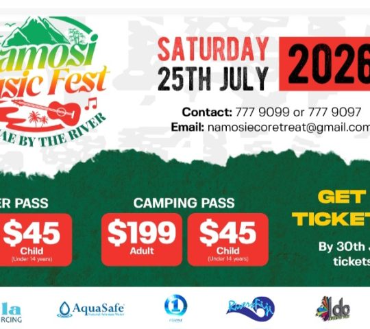 Namosi Music Fest – Reggae (July 25) Namosi Music Fest – Reggae (July 25)