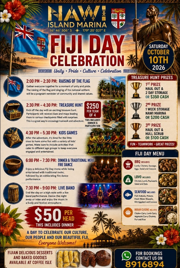 Fiji Day @ Nawi Island (October 10)
