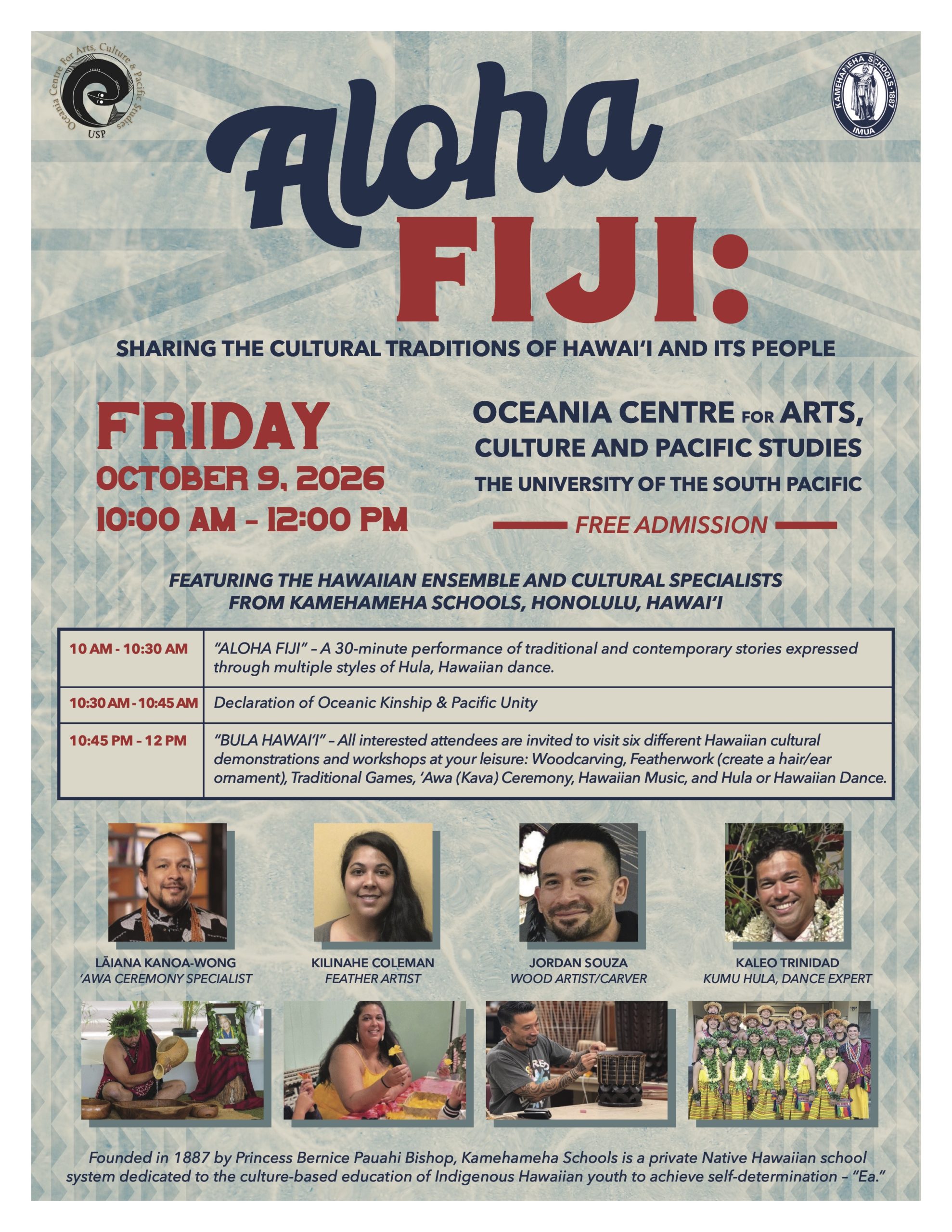 Aloha Fiji (October 9) FREE!